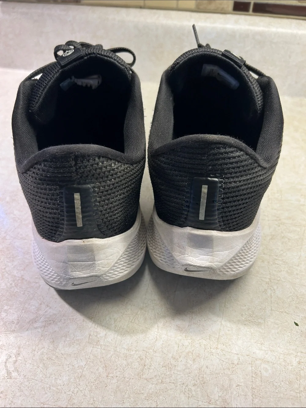 Nike Pegasus 40 Running Shoes - Black with White Swoosh